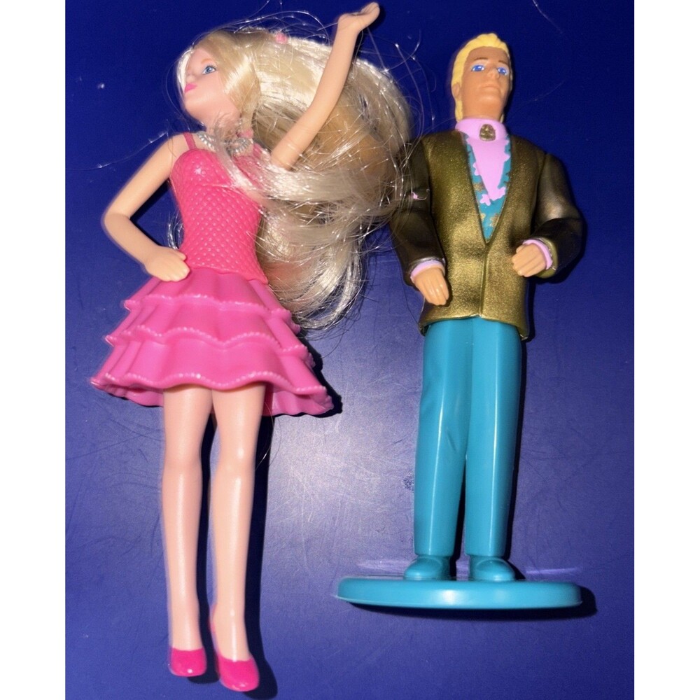Vintage 1994 Ken & 2014 Barbie McDonald's Happy Meal Toys Figures Mattel